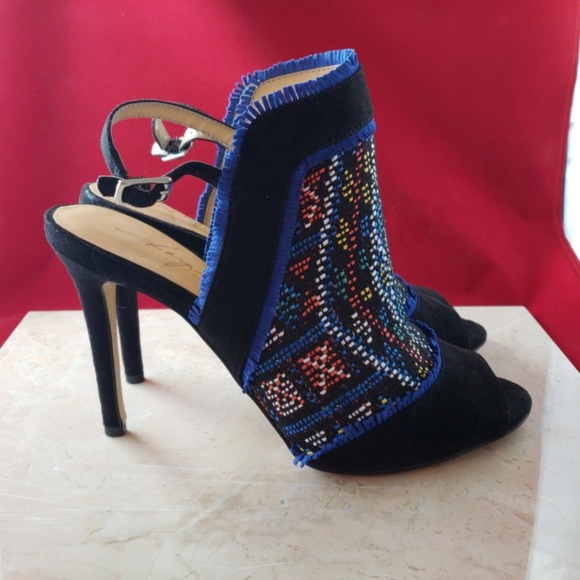 Daya by Zendaya Shoes - Daya by Zendaya Leather and Textile Heels Size 5.5